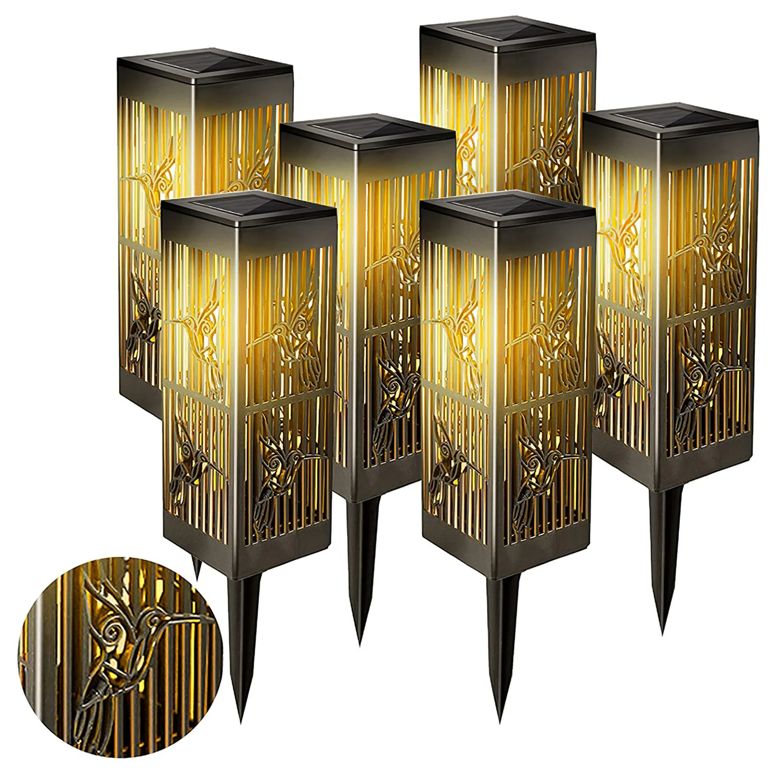 

Solar Landscape Lights Decoration Garden Hollow Lawn Lamp Outdoor Pathway Light Waterproof Warm Light Practical Solar Light