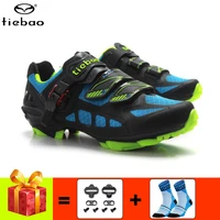 tiebao cycling shoes add mtb cleats breathable self locking men women mountain bike bicycle sneakers athletic racing bike shoes