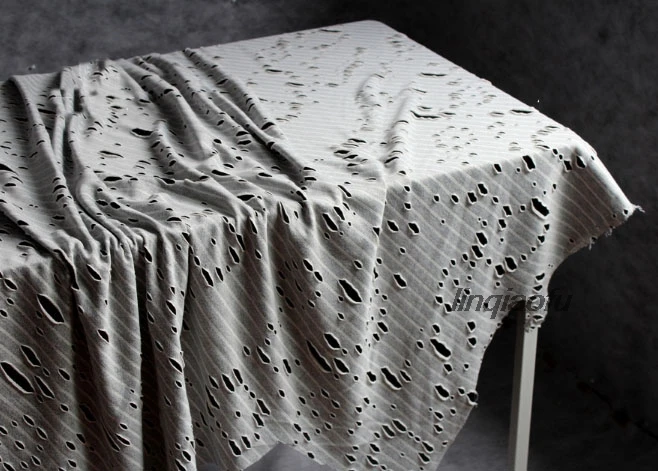 

Ткань в стиле ретро, с изображением старой дыры, неправильный, гнилый цветок, открытая улыбка