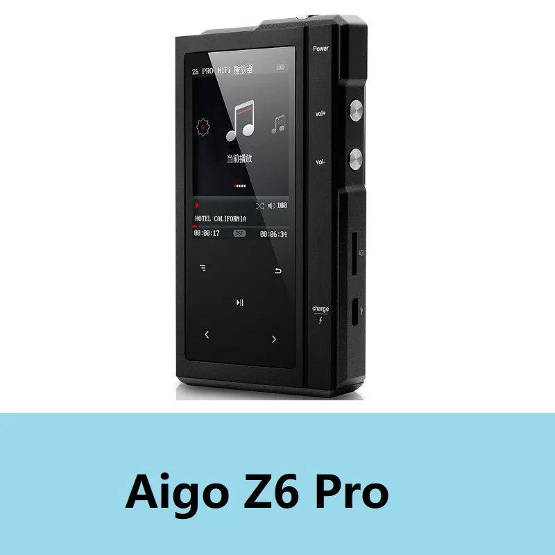Z6 Pro Moonlight AIGO Z6 PRO Hifi MP3-плеер Hi-res без потерь Музыкальный плеер DSD DAC Hifi плеер сенсорный экран портативный Flac плеер - Цвет: Z6 Pro