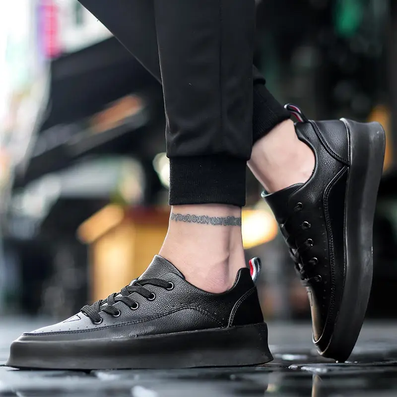 Из искусственной кожи кроссовки для мужчин спортивная обувь тренировок бега A-350 |