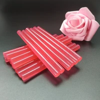 20pcs candy colored hot melt glue stick transparent red adhesive diy wax holiday gift packaging jewelry production 7x100mm