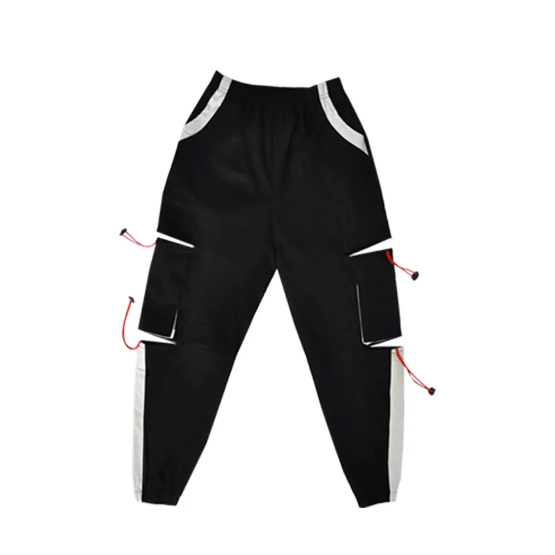 pants Танцевальные костюмы в стиле хип-хоп для девочек, топы розового и зеленого цвета, штаны в стиле хип-хоп, танцевальная одежда в стиле джаз уличный, Детская современная танцевальная одежда для сцены, одежда для рейва DQS3419 - Цвет: pants