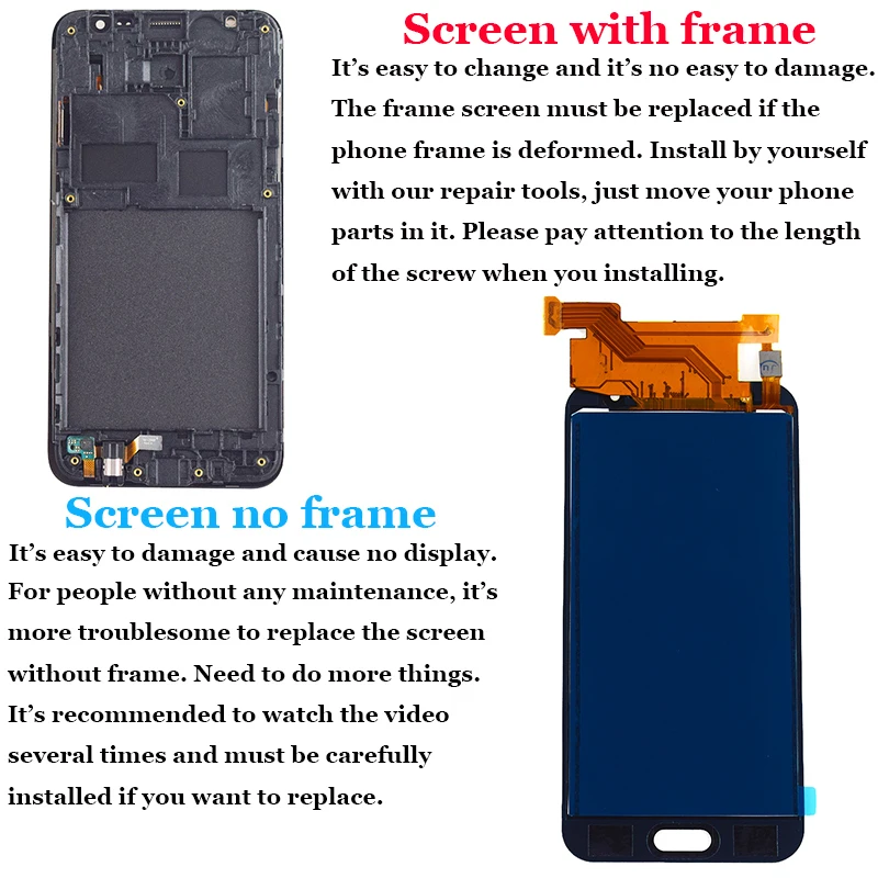 J500 LCD For Samsung Galaxy J5 2015 Display J500H J500FN J500M J500F Screen Touch Digitizer Assembly Frame | Мобильные телефоны и