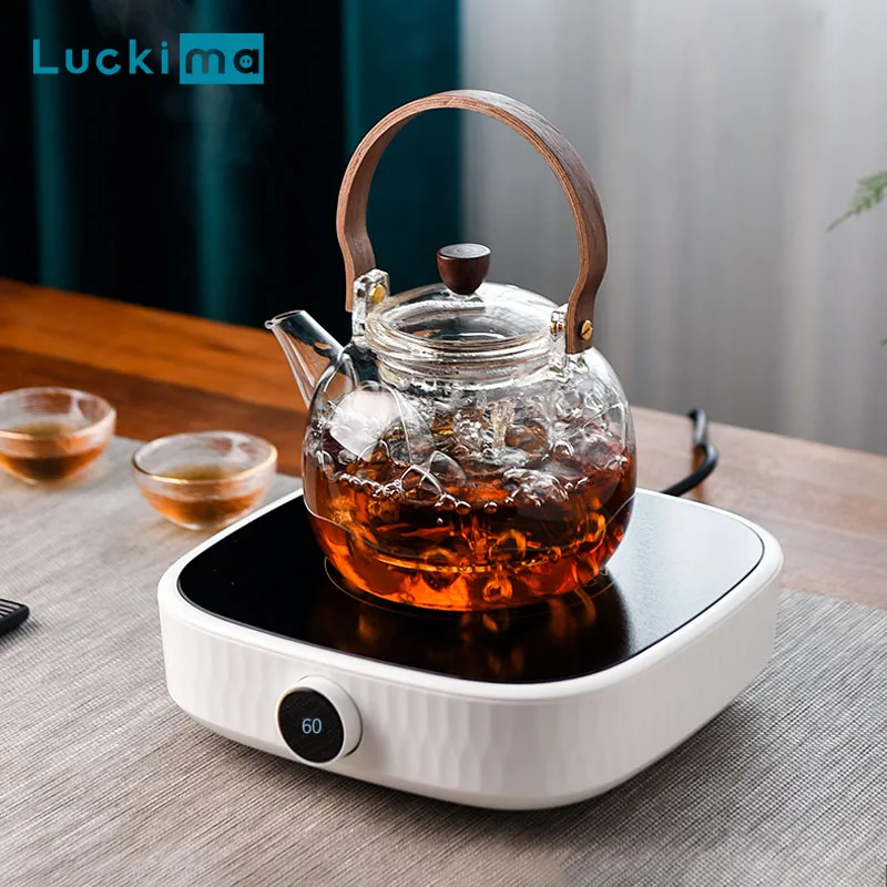 

Tea Pot Electric Heater Pedestal for Home Office Coffee Cup Warmer for Water Milk Tea Stove Boiler Stepless Temperature Adjust