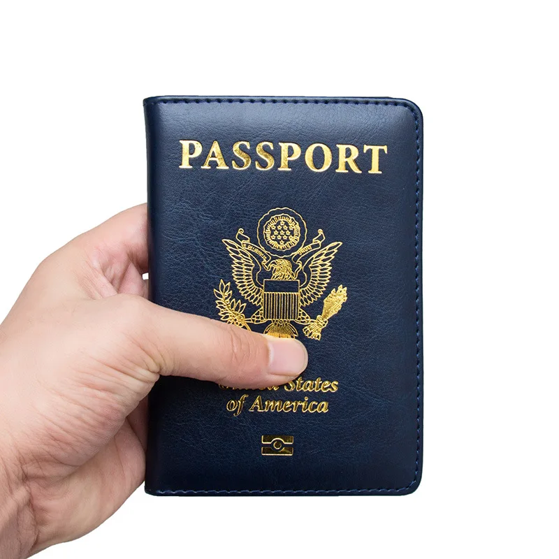 usa passport cover pink women cute america emblem travel passport holder sim girls soft pu leather passport case free global shipping