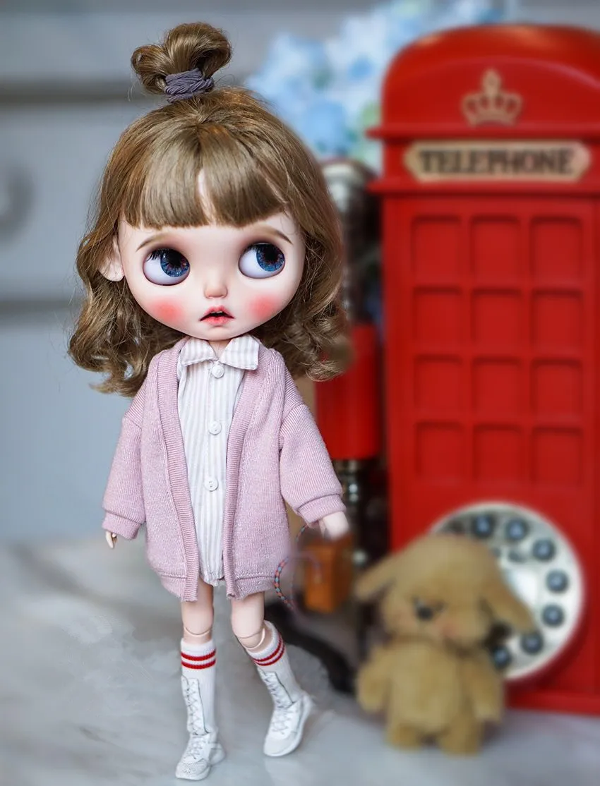 Новинка; 1/6 кукла кардиган пальто Blyth пальто кукольный наряд Pullip кардиган 0612(подходит для blyth, pullip, озон, BJD, kurhn, Licca