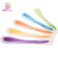 deouny new double use silicone spatula spoon baking tool cookie spatulas pastry scraper mixer butter ice cream scoop cake tools