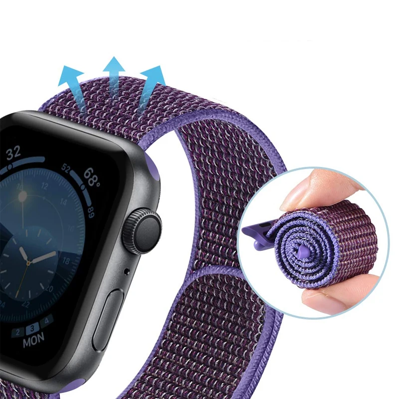 Спортивная петля для Apple watch Band 4 5 correa iwatch 3 2 1 42 мм 38 мм 44 мм 40 мм Apple watch ремешок браслет pulseira аксессуары