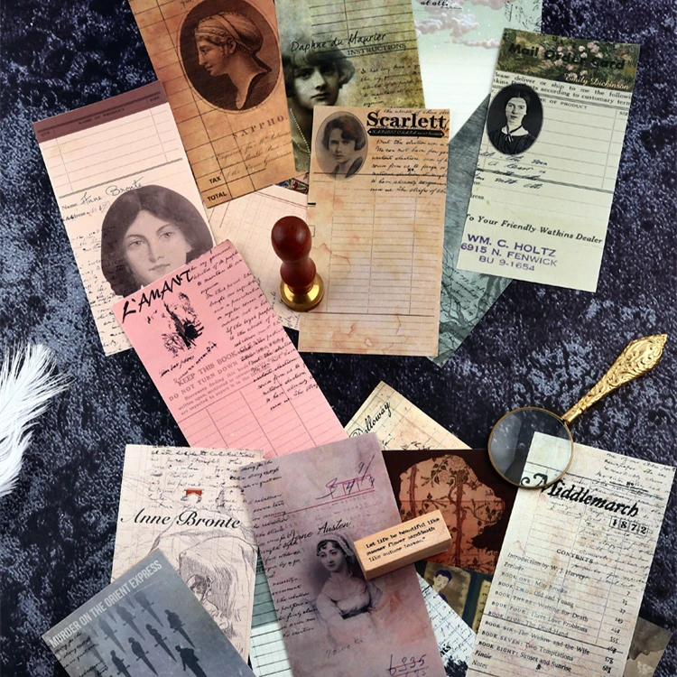 Винтажный блокнот для записей 24 шт./компл. серия антиадгезионных блокнотов