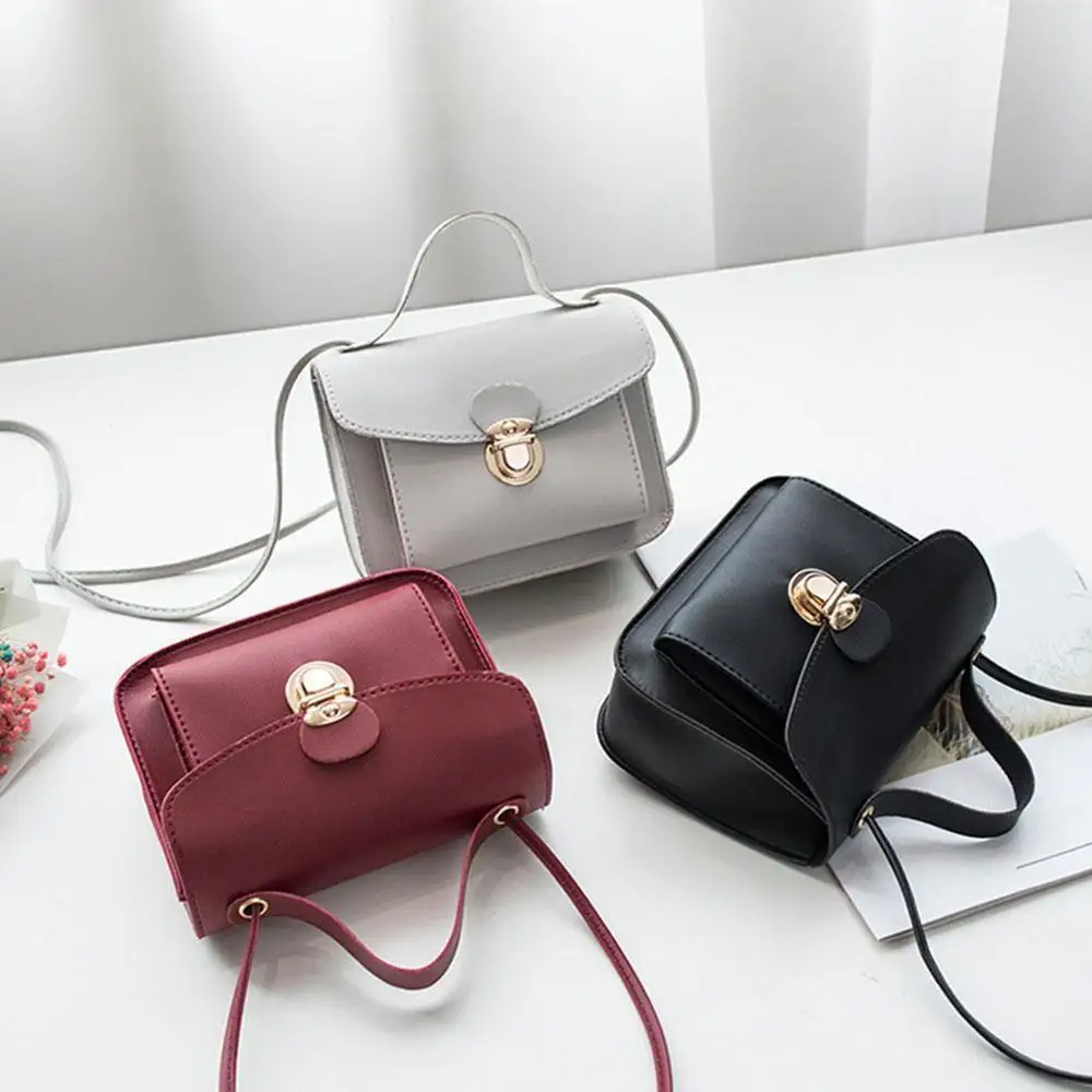 1 шт. модная однотонная женская маленькая сумка через плечо стеганая кошелек с