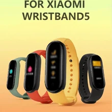 Wristwatch Band For Xiaomi Mi Band 5 Odorless Non-toxic Replacement Strap Stylish Durable Wearable Devices Comfortable