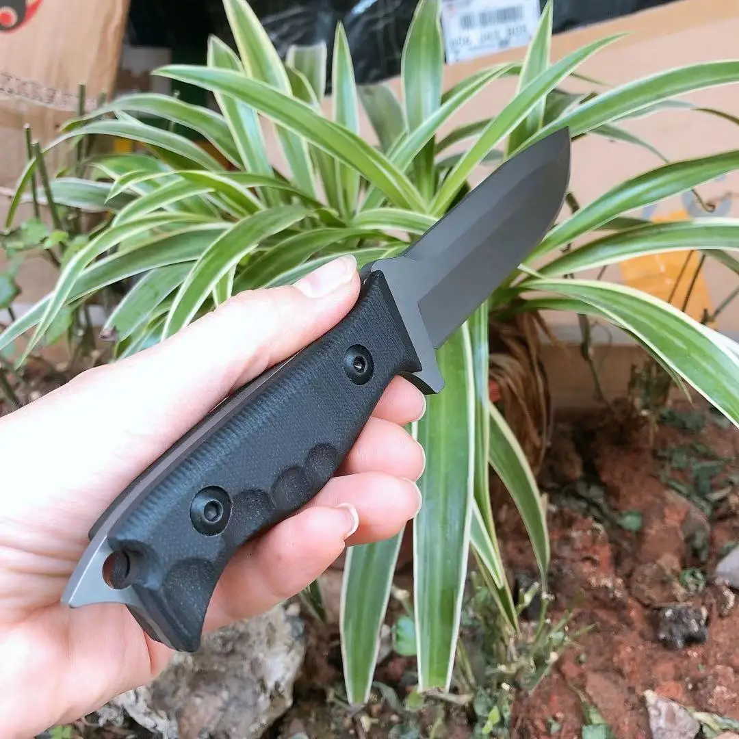 Нож для выживания на природе D2 стальной высокопрочный маленький прямой нож