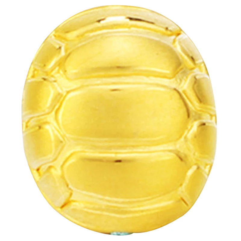 

New Solid Pure 24Kt 3D Yellow Gold Pendant Women Men 12x14x2.8mm Tortoise Shell Bead Pendant 0.8-1.1g