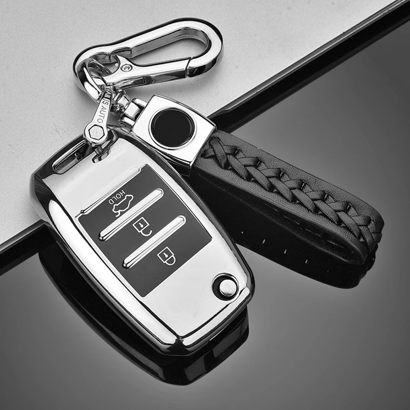 Высококачественный автомобильный чехол для ключей из ТПУ Kia Rio 3 K2 Ceed Cerato K3 Sportage 4