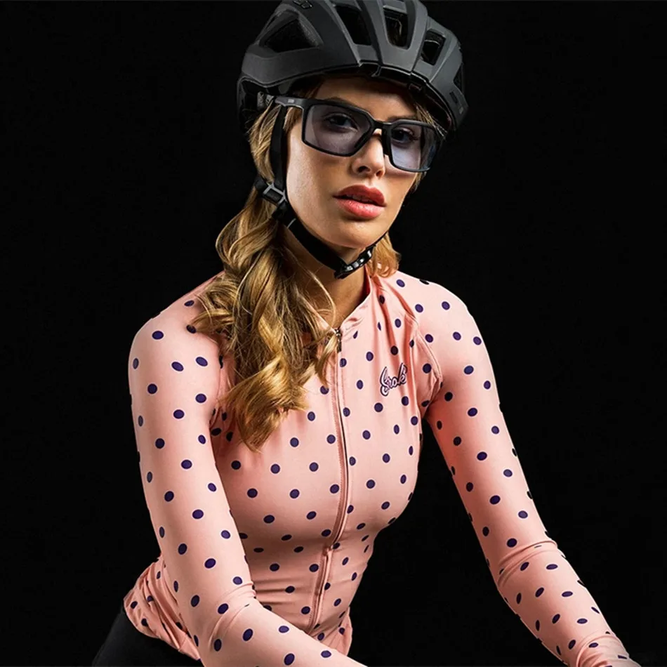 Велосипедная кофта Siroko Женская зимняя флисовая с длинным рукавом теплая куртка