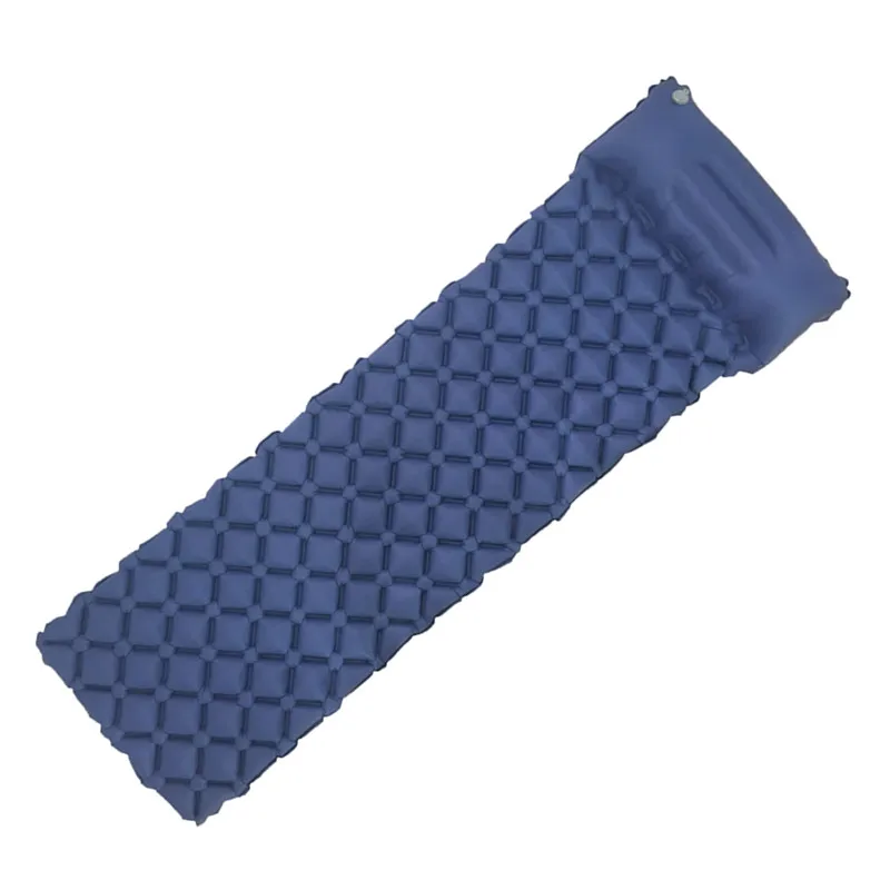 Navy blue Наружный надувной коврик для сна, надувная воздушная подушка, походный коврик с подушкой, надувной матрас, подушка для сна, надувной диван - Цвет: Navy blue
