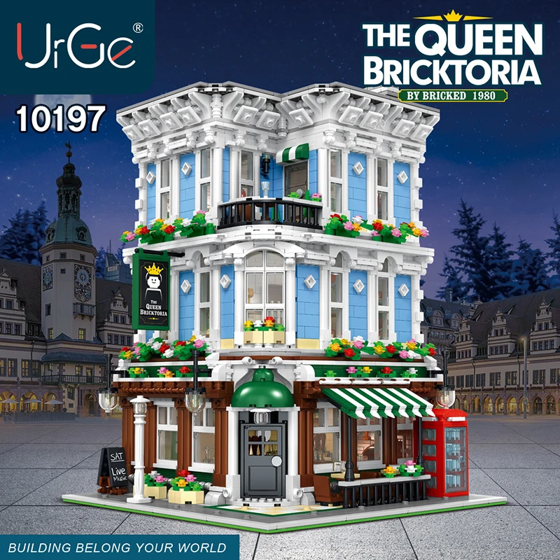 Конструктор MOC Street View модели конструктора совместимые с Lego модульный город