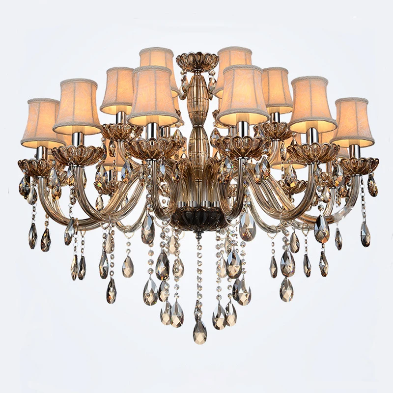 Современные хрустальные светодиодные подвесные светильники для дома люстры