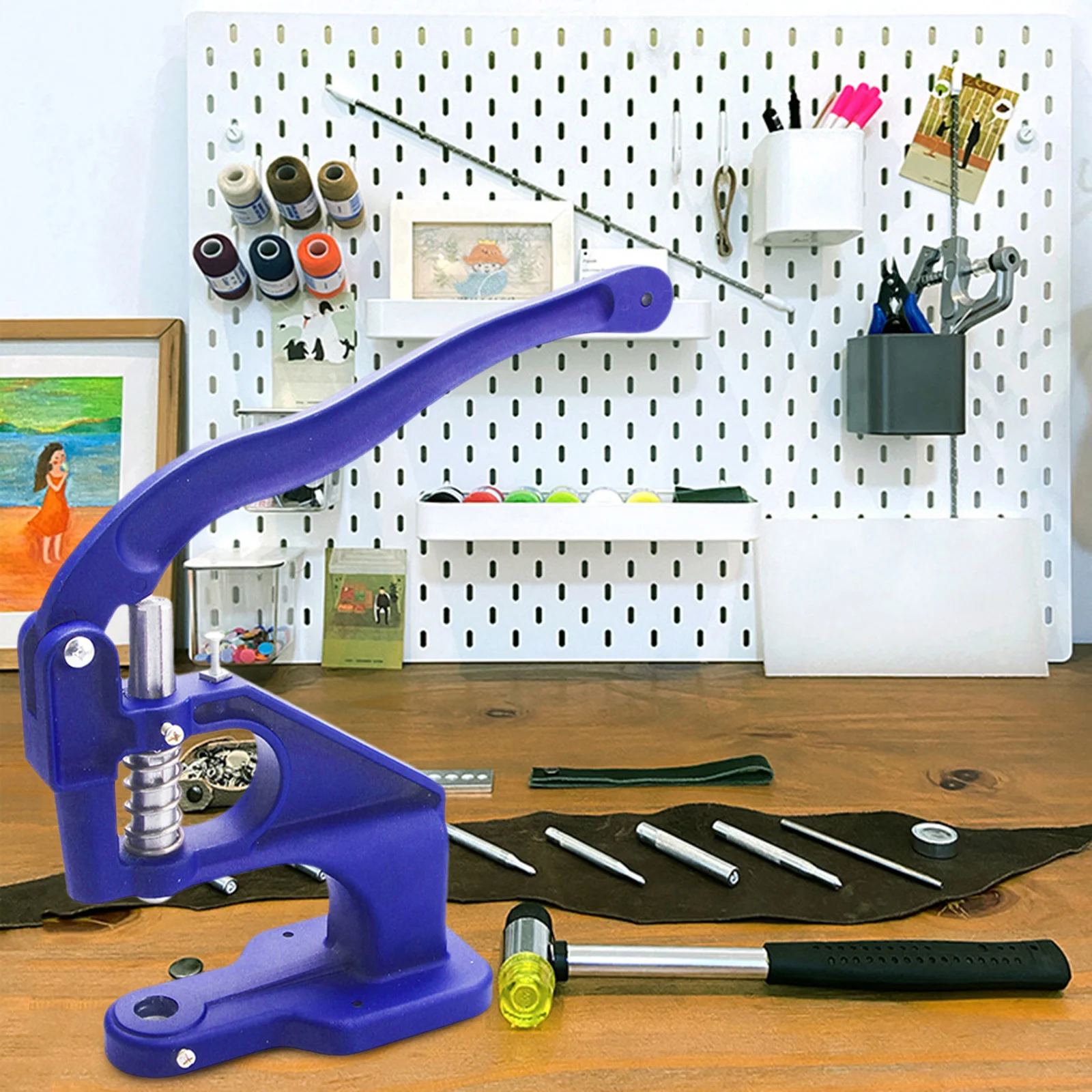 Прибор для установки люверсов с люверсами инструмент Ручной пресс шитья зажим