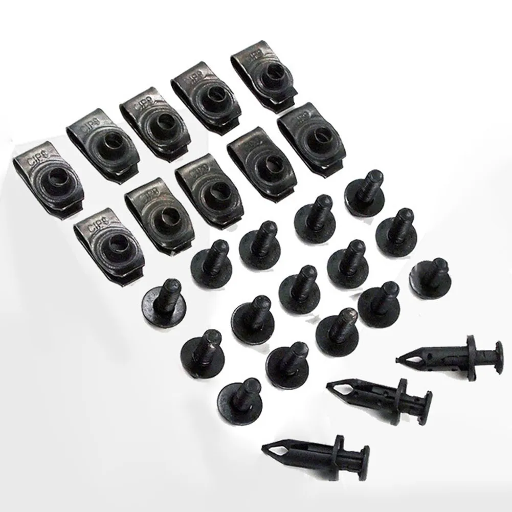 

Screw U-nut Clip Rivet Splash Shield Auto Black Body Bolt Engine Fasteners Hardware
