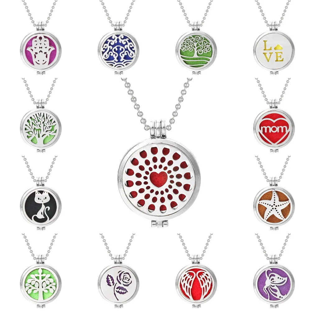 Аромадиффузор ожерелье открытый сердце кулон духи эфирное масло диффузор