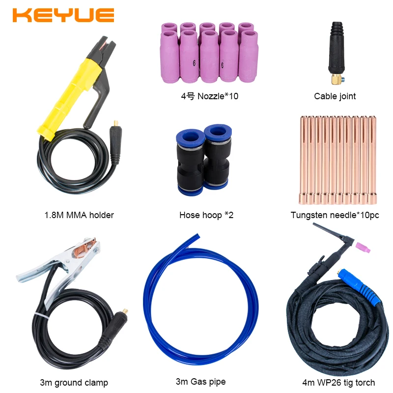 KEYUE TIG 200P Портативный однофазный 220V Инвертор постоянного тока импульсный IGBT