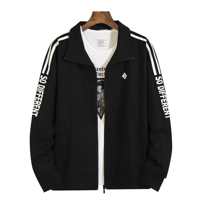 Куртка бомбер мужская с отложным воротником повседневная спортивная одежда