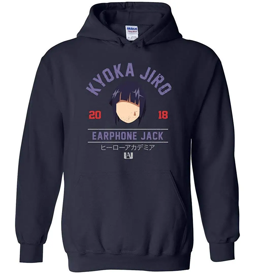Kyoka Jiro наушники Jack Academy My Hero вдохновили унисекс пуловер с капюшоном