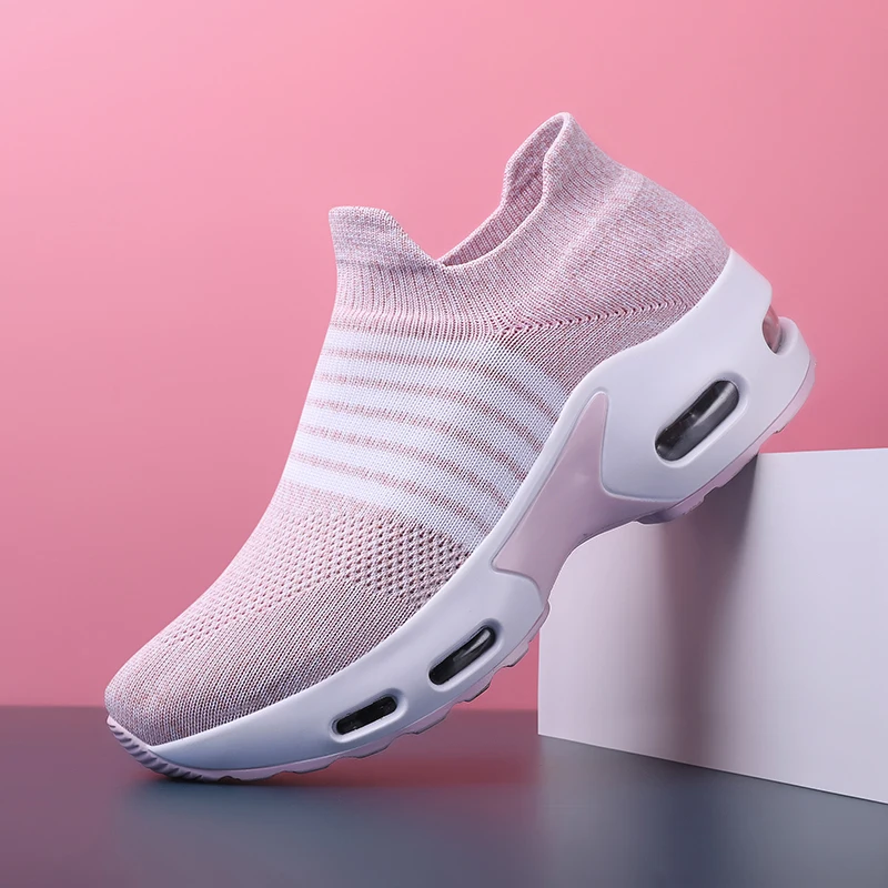 

2020 New Ladies Jogging Sneakers Breathable Women Sock Athletic Shoes Air Design Gym Shoes Womens Big Size Ladies Designer Shoe