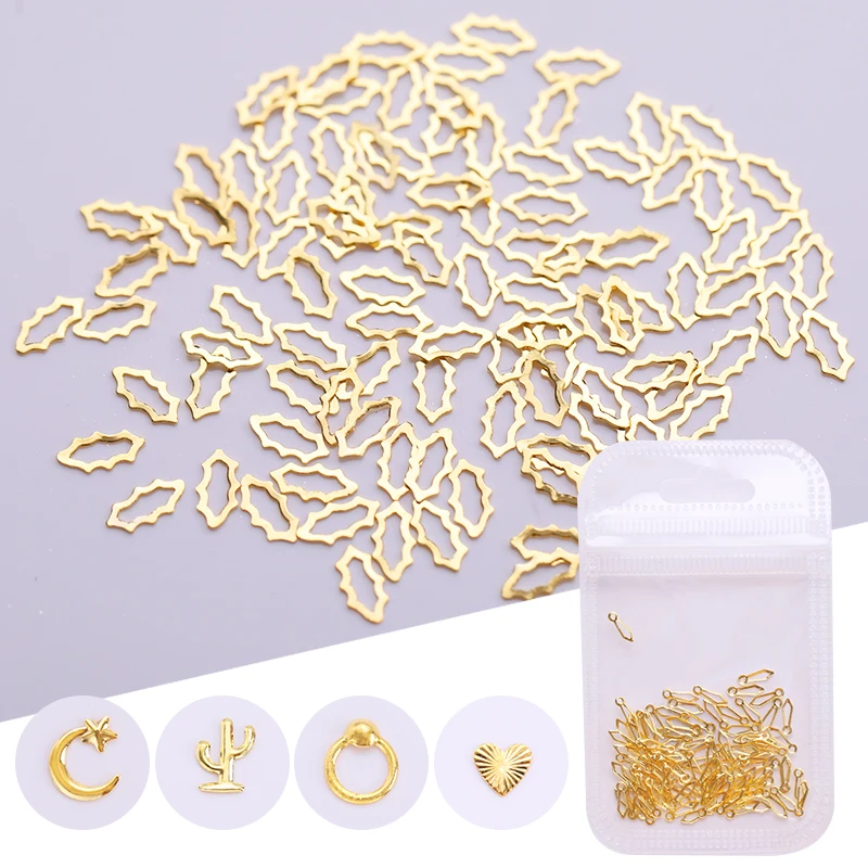 1 сумка металлические Стразы для ногтей Декор золотые украшения кольцо расческа