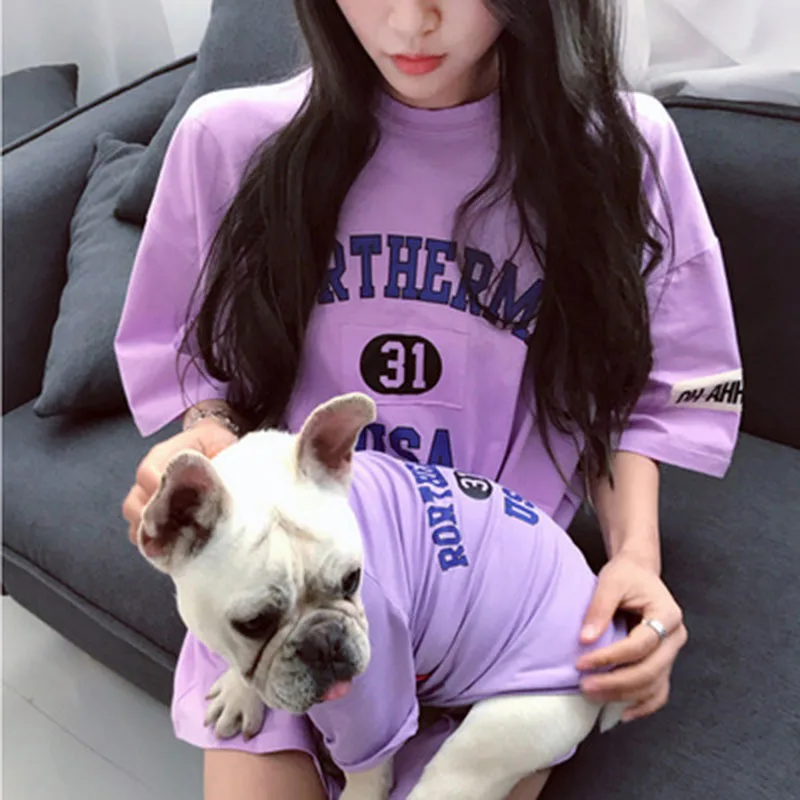 100% хлопок семейный комбинезон для собак пижама одежда маленьких и больших