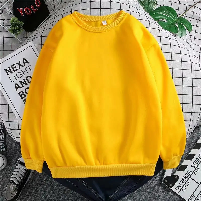 Winter Thickened Women Men Sweater Loose Joker Solid Color Lovers Couples Long Sleeve Fashion Pullover Top Blouse | Женская одежда