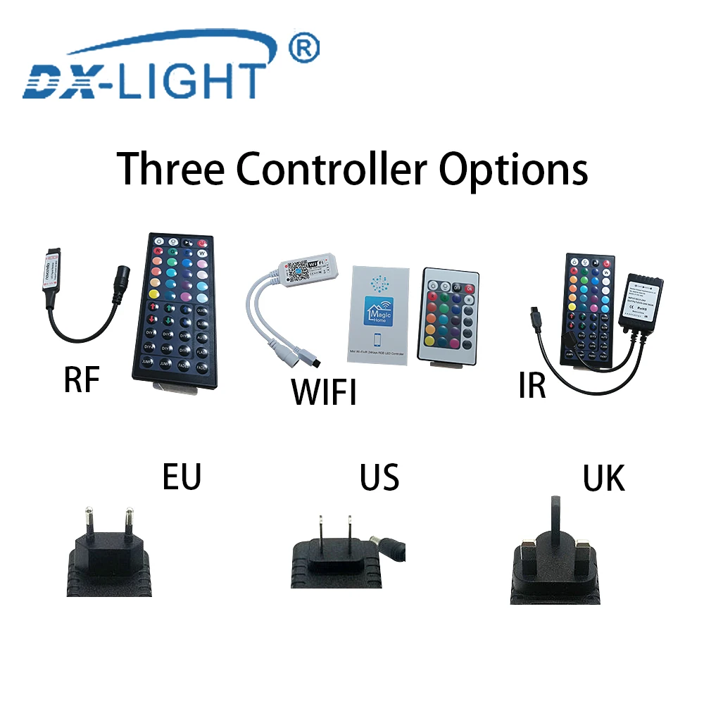 Светодиодная лента SMD5050 с Wi Fi водонепроницаемая RGB лампа диод Fi/RF/ИК контроллером