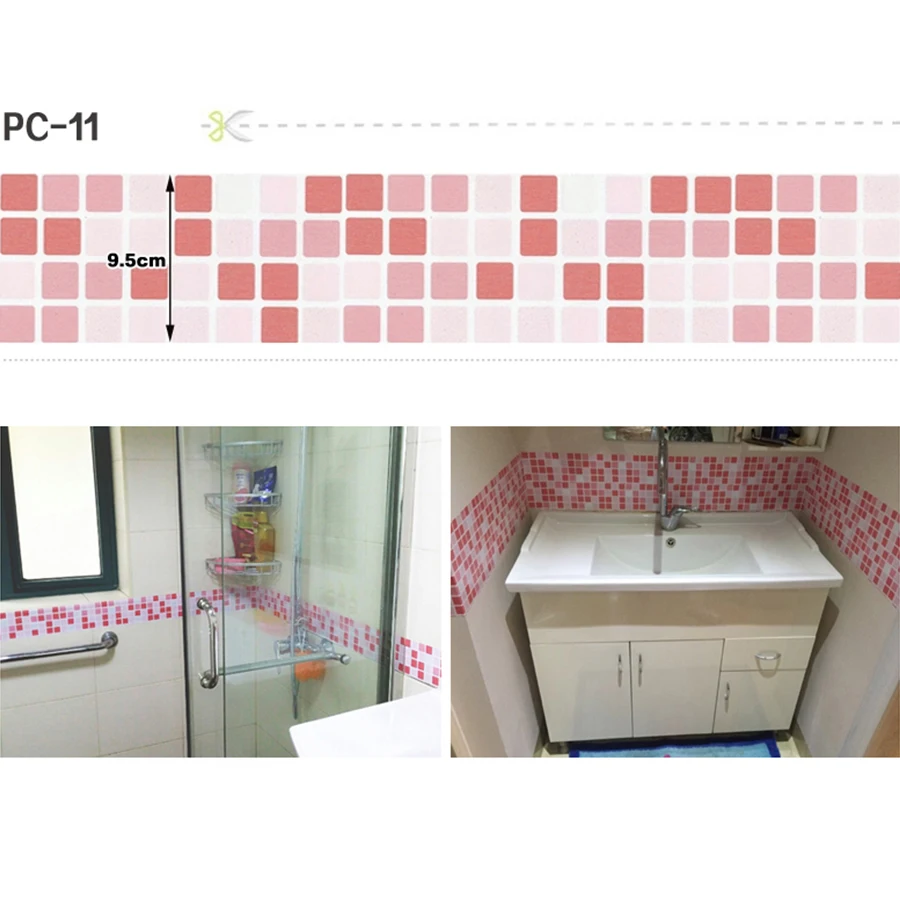 Настенные мозаичные обои в ванную комнату толстая самоклеящаяся наклейка