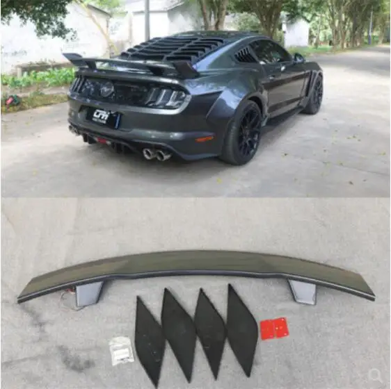 ABS Неокрашенный для заднего крыла багажник выступ Спойлеры Ford Mustang 2015 2016 2017 2018 2019