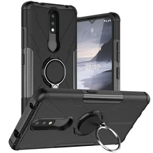 Full Cover For Nokia 2.4 Case Armor Anti-knock Magnetic Suction Stand Bumper Back Case For Nokia 2.4 Case For Nokia 2.4 3.4 5.4