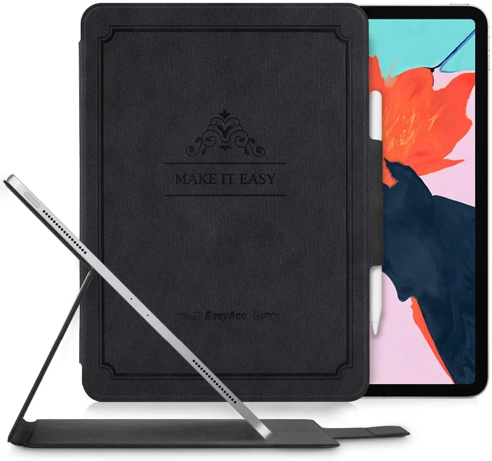 EasyAcc®Чехол для iPad Pro 12 9 11 2018 серый ударопрочный Магнитный смарт чехол из