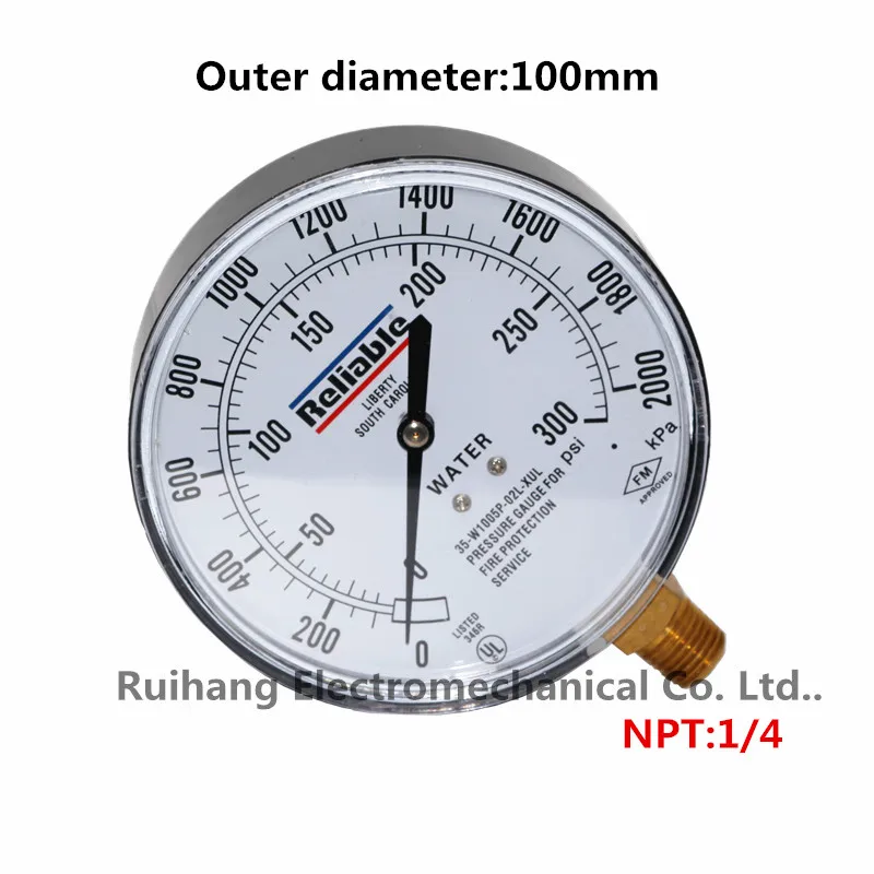Датчик давления огня 35 W1005P 02L XUL 300PSI/2000KPA|Манометры| |
