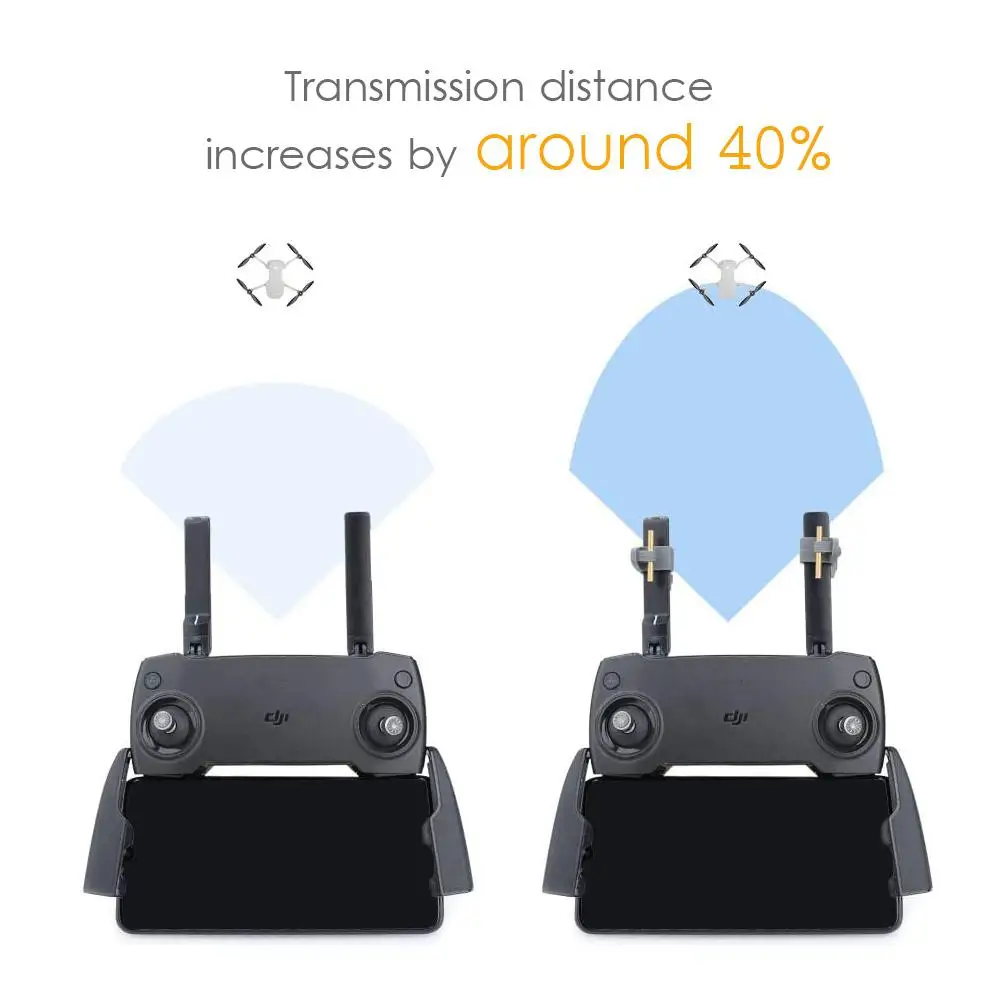 RCtown усилитель антенны для Mavic Mini/Mavic 2 Pro/AIR RC Сигнала Антенна расширитель диапазона