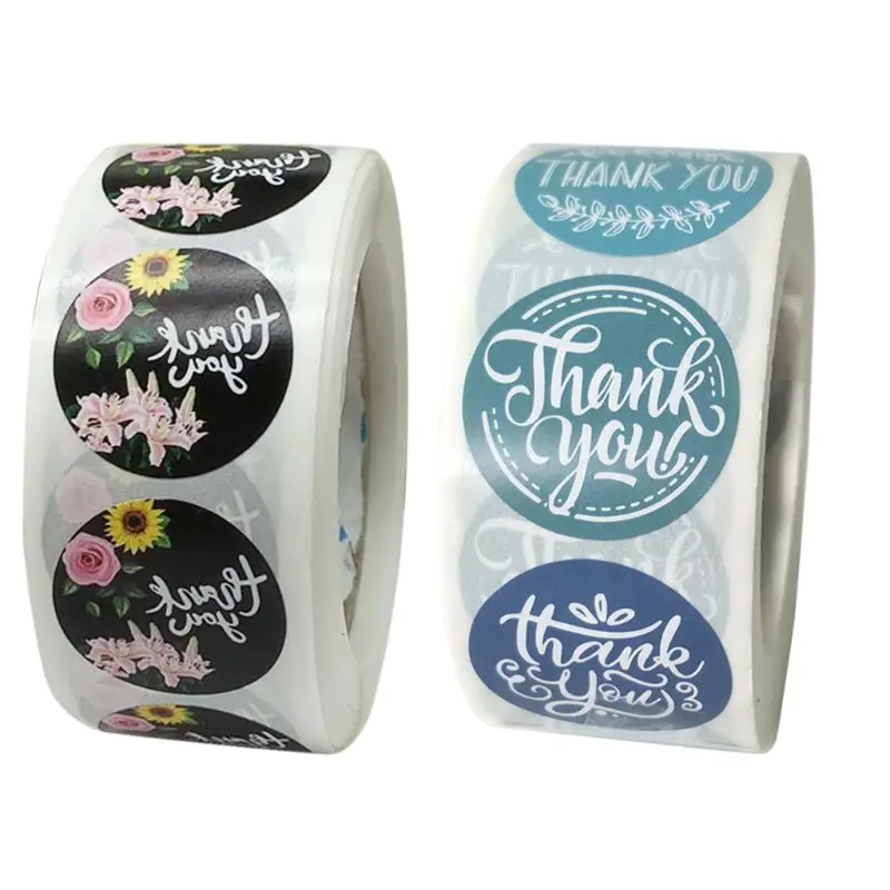 

2500pcs Flower Thank You Stickers Seal Labels for Wedding Favors Party Package