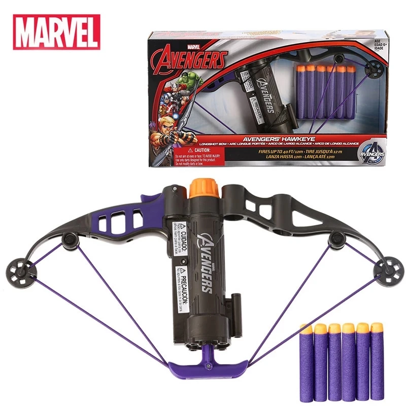 Marvel Avengers Hawkeye Longshot Bow Clinton Francis Barton игрушечный пистолет пули фигурка подарок на