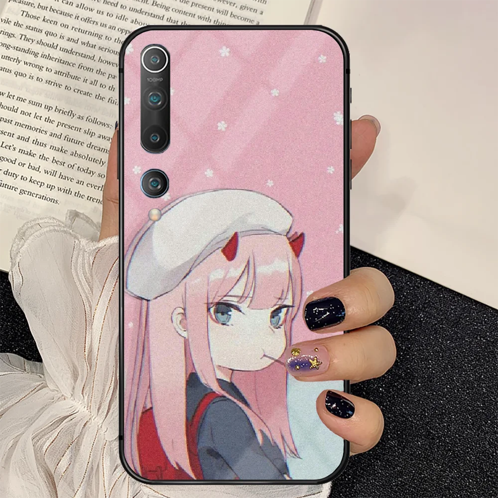 

Anime DARLING in the FRANXX 02 Phone Tempered Glass Case Cover for Xiaomi Mi A F X POCO M Note 3 9 10 11 i T Pro Lite Black