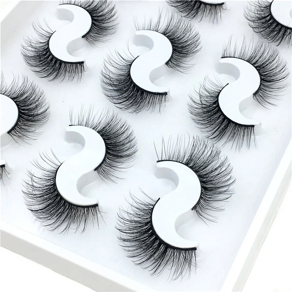 Новинка 9 пар норковые накладные ресницы 6D мягкие натуральные Толстые Накладные