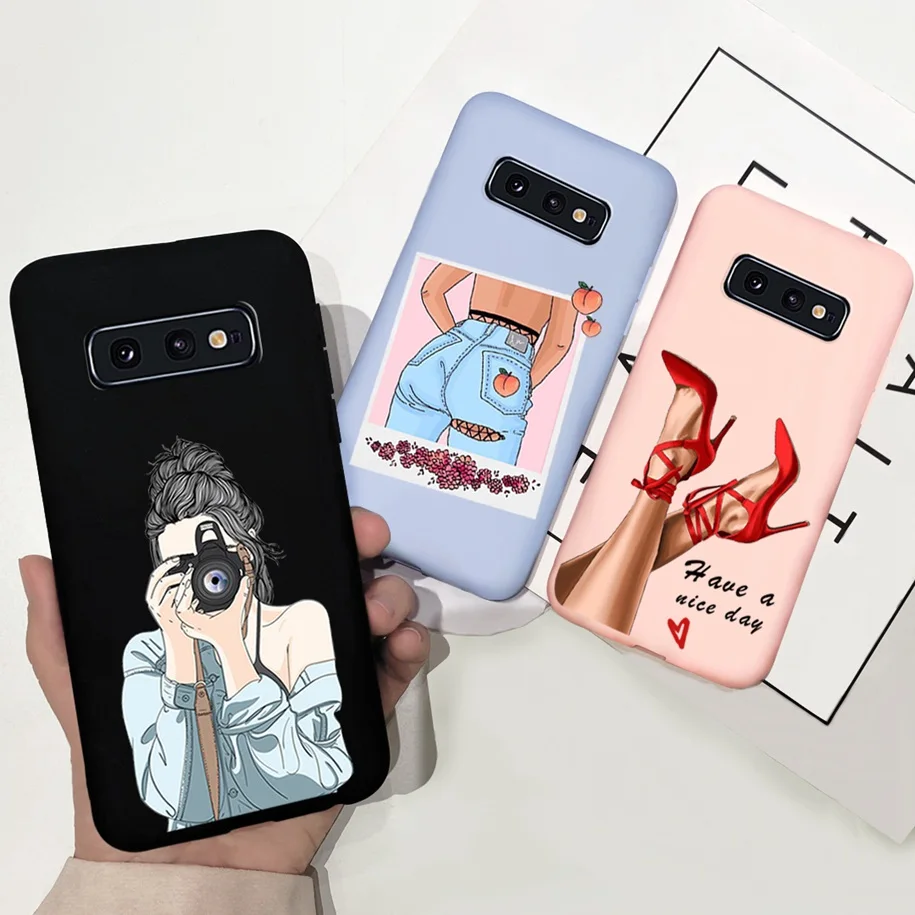 Чехол для Samsung Galaxy S10 Plus S10e + чехол с простым любовным сердцем мягкая задняя защита