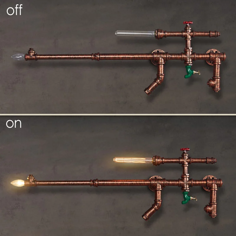 Настенная лампа в стиле индастриал креативный светильник лофт для шестерни