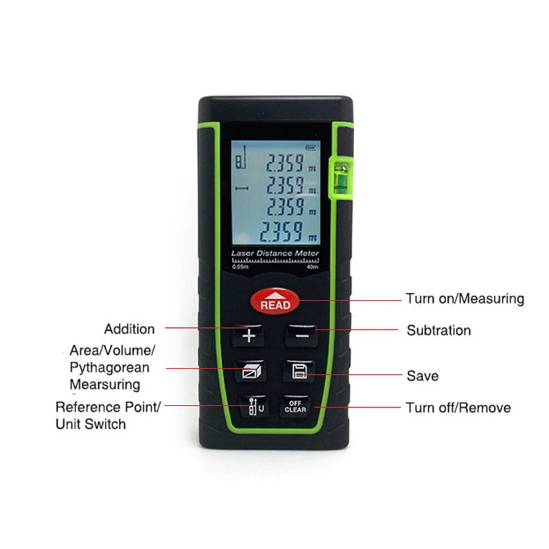 Дальномер лазерный SNDWAY SW-T40 40 м 100 | Инструменты