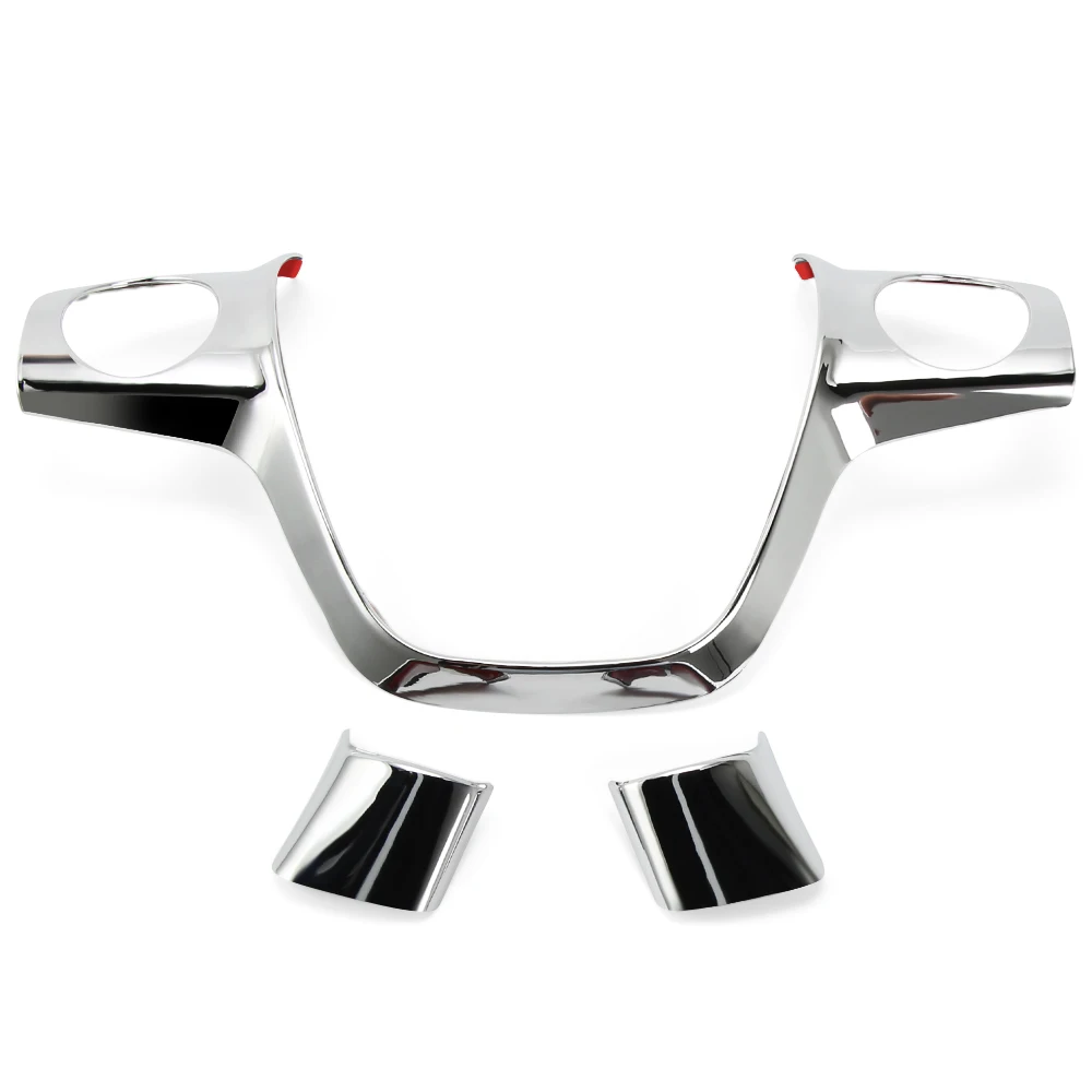 Чехол на руль из хромированного АБС пластика отделка блестками наклейка для Ford