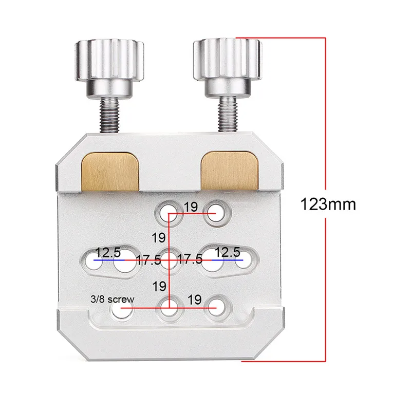 

Mounting Platform dual Clamp Large Universal Vixen Mounting Platform Dual Clamp With 2 Brass Screws