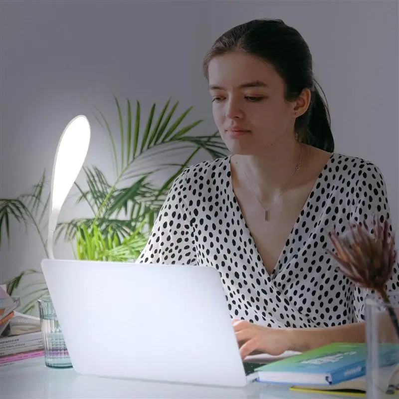 Ноутбука светодиодный светильник Перезаряжаемые USB компьютера гибкий Ночной